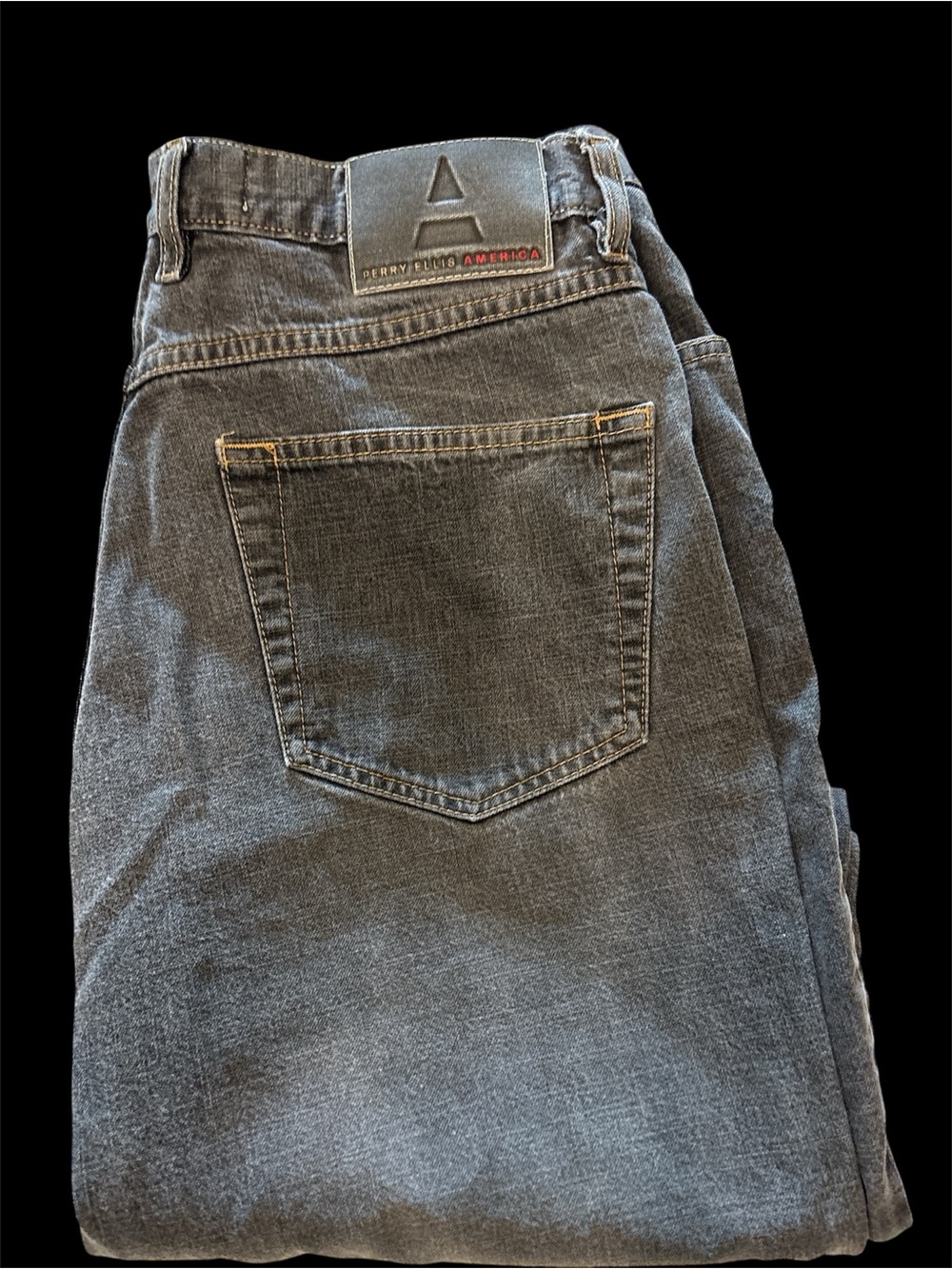 Men’s Perry Ellis Soft Black  Denim Jeans 34x32